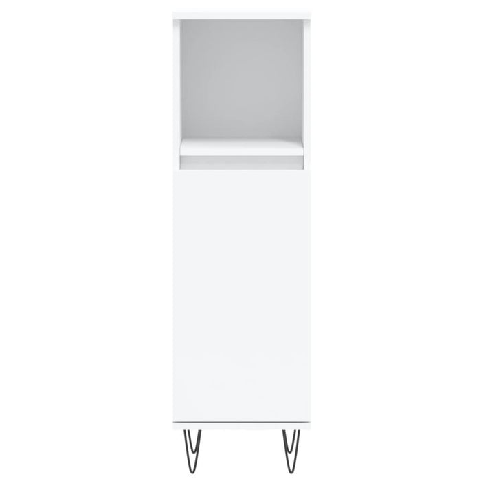 Set mobilier de baie, 3 piese, alb, lemn compozit - WALTI WALTI