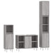Set mobilier de baie, 3 piese, gri sonoma, lemn prelucrat - WALTI WALTI