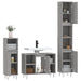 Set mobilier de baie, 3 piese, gri sonoma, lemn prelucrat - WALTI WALTI
