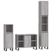 Set mobilier de baie, 3 piese, gri sonoma, lemn prelucrat - WALTI WALTI