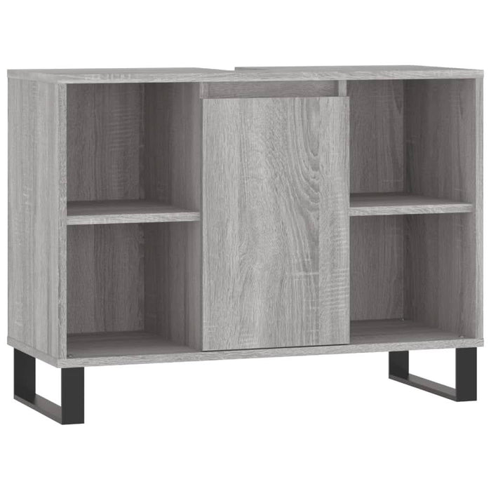 Set mobilier de baie, 3 piese, gri sonoma, lemn prelucrat - WALTI WALTI