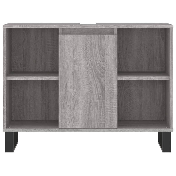 Set mobilier de baie, 3 piese, gri sonoma, lemn prelucrat - WALTI WALTI