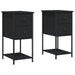 Noptiere, 2 buc., negru, 32x42x70 cm, lemn compozit - WALTI WALTI