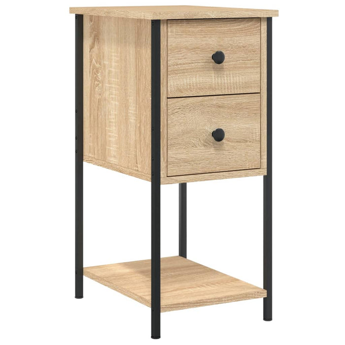 Noptiere, 2 buc., stejar sonoma, 32x42x70 cm, lemn compozit - WALTI WALTI