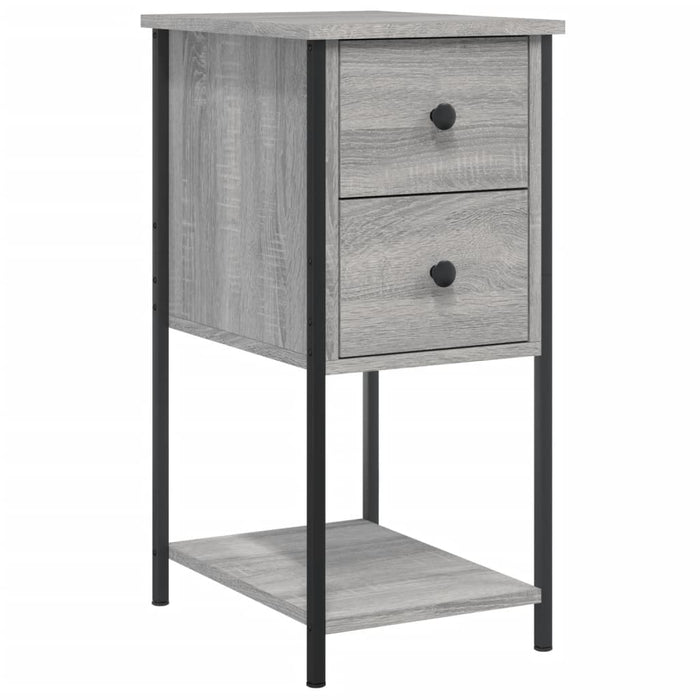 Noptiere, 2 buc., gri sonoma, 32x42x70 cm, lemn compozit - WALTI WALTI