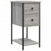 Noptiere, 2 buc., gri sonoma, 32x42x70 cm, lemn compozit - WALTI WALTI