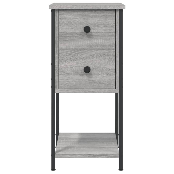 Noptiere, 2 buc., gri sonoma, 32x42x70 cm, lemn compozit - WALTI WALTI