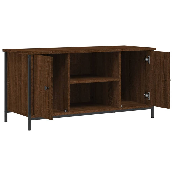 Comodă TV, stejar maro, 100x40x50 cm, lemn prelucrat WALTI