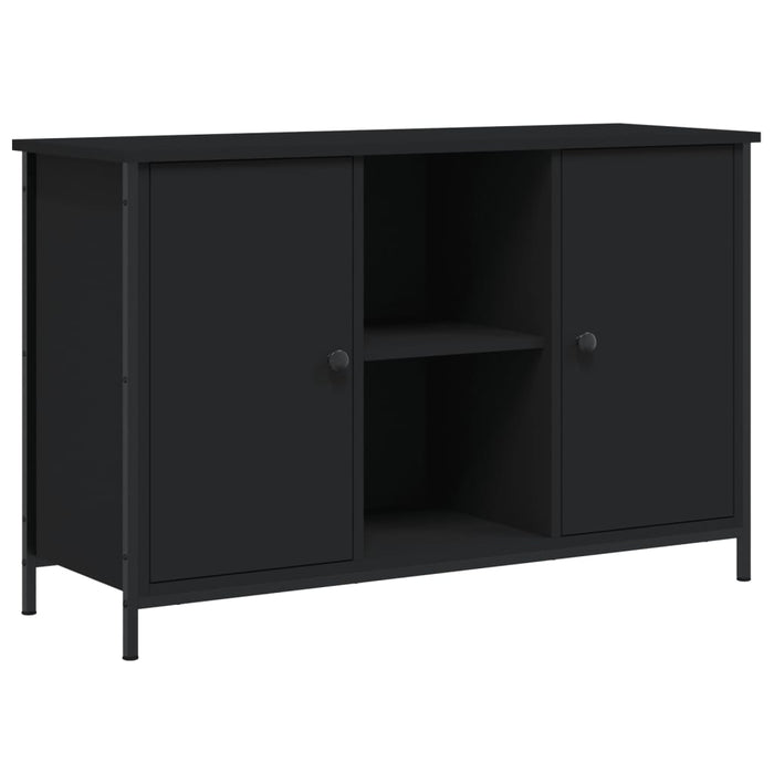 Comodă TV, negru, 100x35x65 cm, lemn compozit - WALTI WALTI