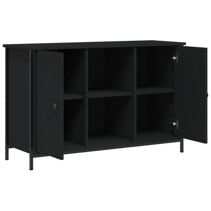 Comodă TV, negru, 100x35x65 cm, lemn compozit - WALTI WALTI