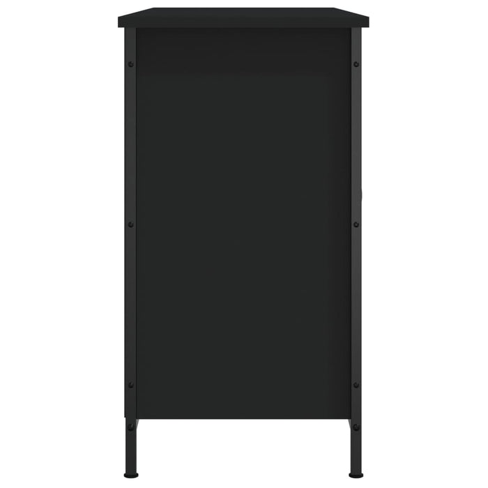 Comodă TV, negru, 100x35x65 cm, lemn compozit - WALTI WALTI