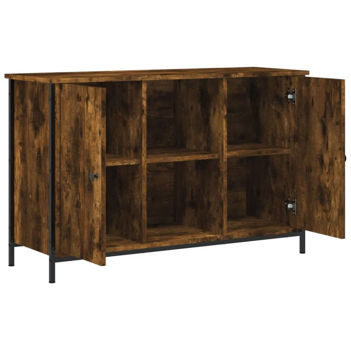 Comodă TV, stejar fumuriu, 100x35x65 cm, lemn compozit - WALTI WALTI