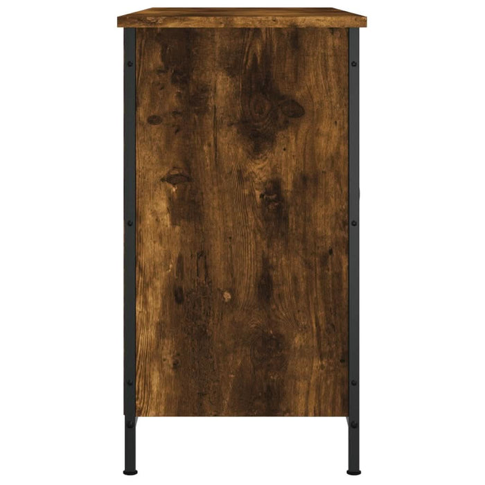 Comodă TV, stejar fumuriu, 100x35x65 cm, lemn compozit - WALTI WALTI