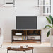 Dulap TV, stejar afumat, 100x35x45 cm, lemn prelucrat - WALTI WALTI