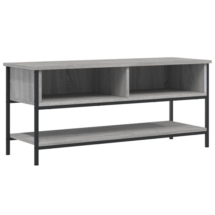 Dulap TV, gri sonoma, 100x35x45 cm, lemn prelucrat WALTI