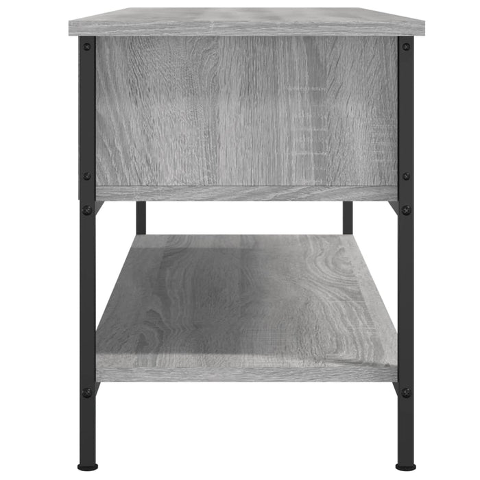 Dulap TV, gri sonoma, 100x35x45 cm, lemn prelucrat WALTI
