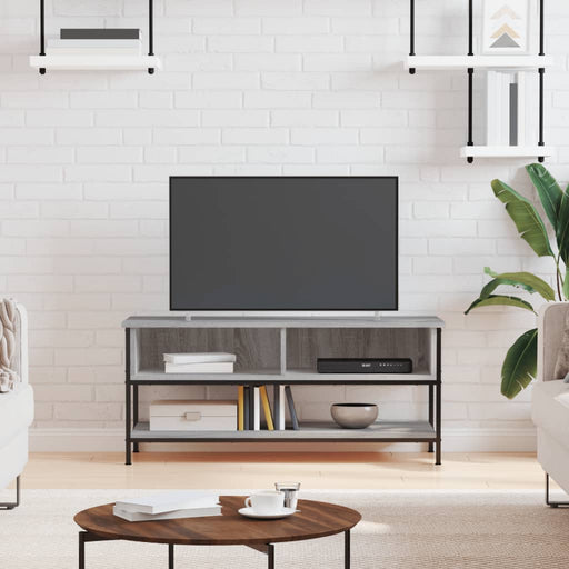 Dulap TV, gri sonoma, 100x35x45 cm, lemn prelucrat - WALTI WALTI