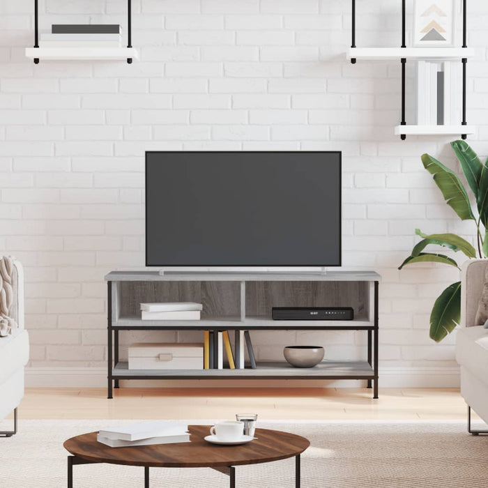 Dulap TV, gri sonoma, 100x35x45 cm, lemn prelucrat WALTI