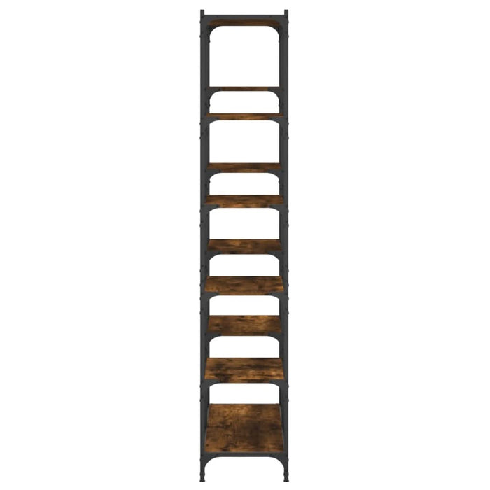 Raft de cărți stejar afumat 100x32x170cm lemn prelucrat și fier - WALTI WALTI