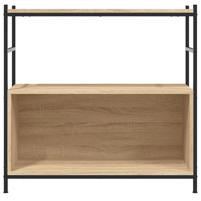 Raft de cărți stejar sonoma 80x30x78,5cm lemn prelucrat și fier - WALTI WALTI