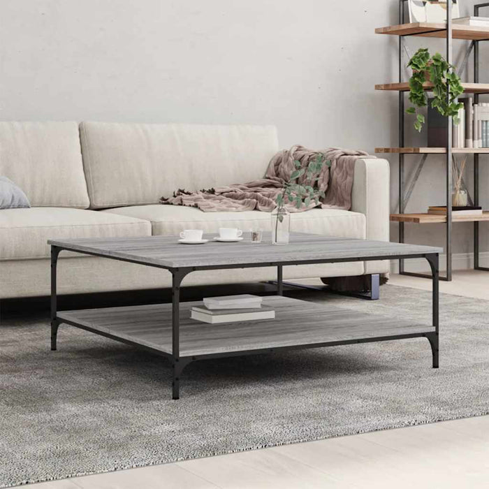 Măsuță de cafea gri sonoma 100x100x40 cm lemn prelucrat WALTI