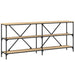 Masă consolă stejar sonoma 180x30x75 cm lemn prelucrat și fier - WALTI WALTI