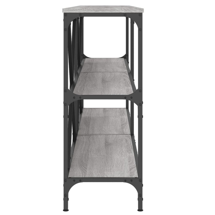 Masă consolă gri sonoma 180x30x75 cm Lemn prelucrat și fier - WALTI WALTI