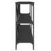 Masă consolă negru 200x30x75 cm lemn prelucrat și fier - WALTI WALTI
