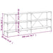 Masă consolă stejar sonoma 200x30x75 cm lemn prelucrat și fier - WALTI WALTI