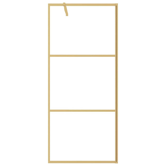 Paravan de duș walk-in auriu, 90x195 cm sticlă ESG transparentă - WALTI WALTI