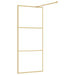 Paravan de duș walk-in auriu, 90x195 cm sticlă ESG transparentă - WALTI WALTI