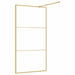 Paravan duș walk-in, auriu, 100x195 cm, sticlă ESG transparentă - WALTI WALTI