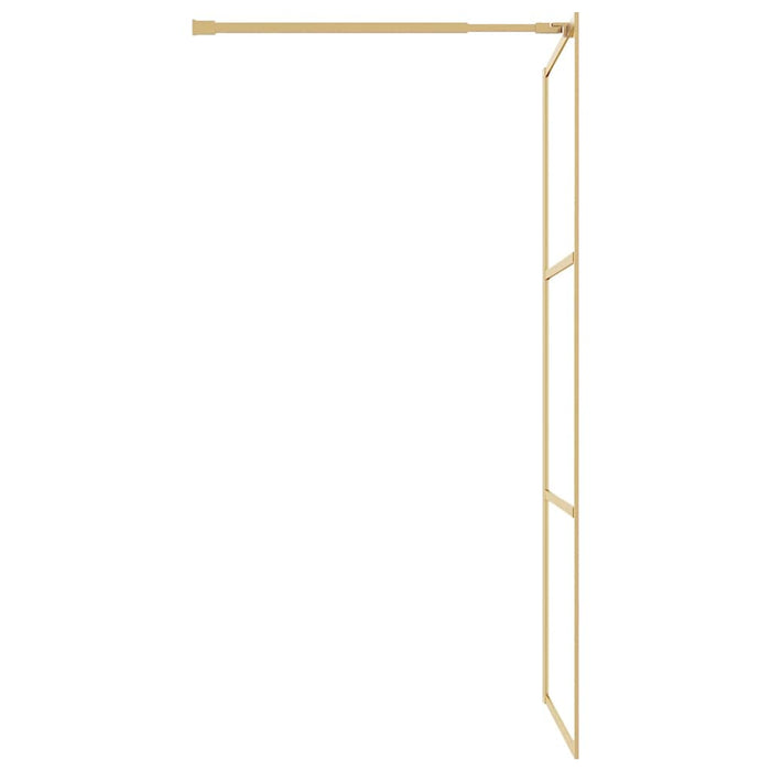 Paravan de duș walk-in auriu 115x195 cm sticlă ESG transparentă - WALTI WALTI