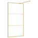 Paravan de duș walk-in auriu 115x195 cm sticlă ESG transparentă - WALTI WALTI