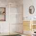 Paravan de duș walk-in auriu 115x195 cm sticlă ESG transparentă - WALTI WALTI