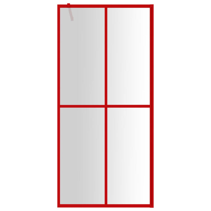 Paravan duș walk-in, roșu, 80x195 cm, sticlă ESG transparentă WALTI
