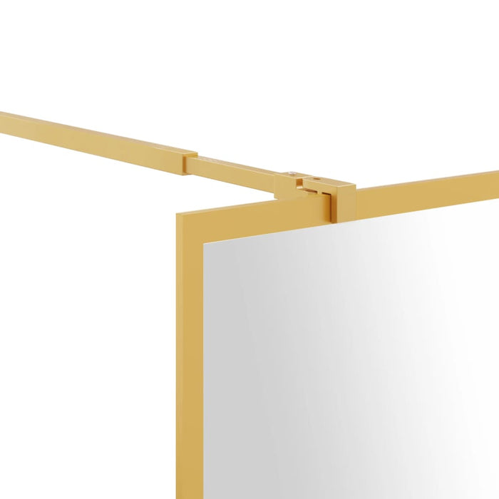 Paravan de duș walk-in auriu, 90x195 cm sticlă ESG transparentă - WALTI WALTI