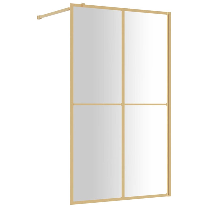 Paravan de duș walk-in auriu 115x195 cm sticlă ESG transparentă - WALTI WALTI