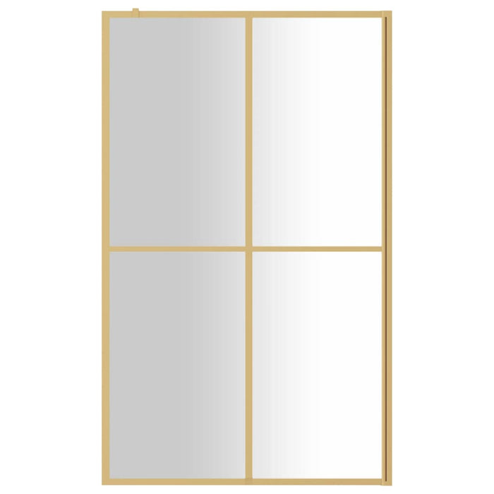 Paravan de duș walk-in auriu 115x195 cm sticlă ESG transparentă - WALTI WALTI