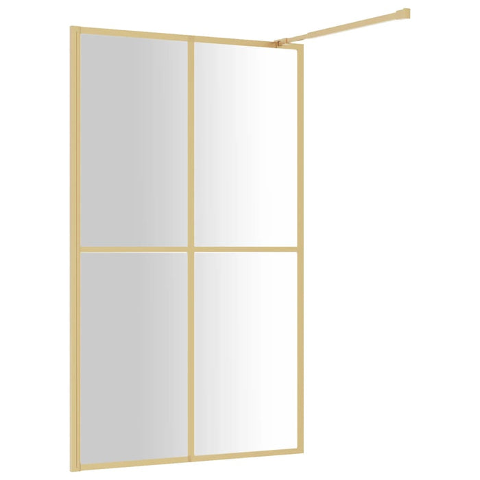 Paravan de duș walk-in auriu 115x195 cm sticlă ESG transparentă - WALTI WALTI