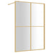 Paravan de duș walk-in, auriu 140x195cm sticlă ESG transparentă - WALTI WALTI