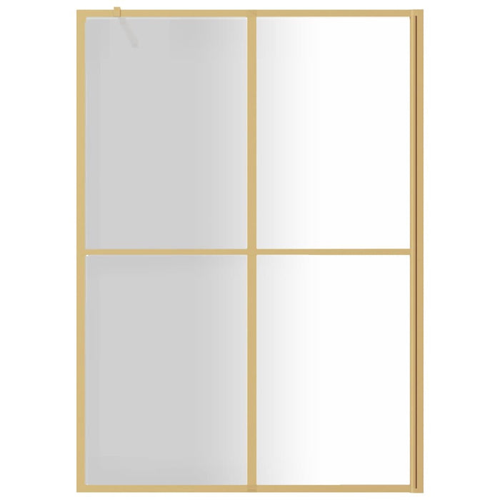 Paravan de duș walk-in, auriu 140x195cm sticlă ESG transparentă - WALTI WALTI