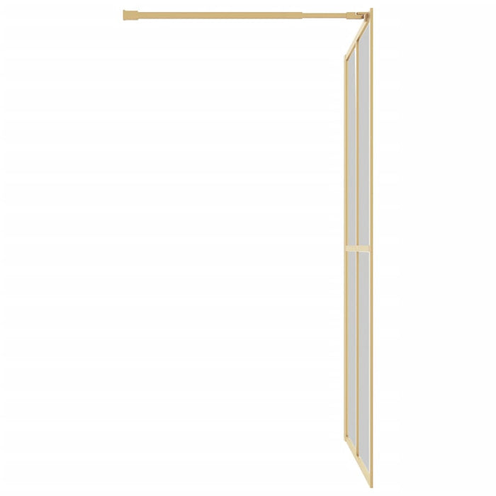Paravan de duș walk-in, auriu 140x195cm sticlă ESG transparentă - WALTI WALTI