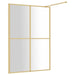 Paravan de duș walk-in, auriu 140x195cm sticlă ESG transparentă - WALTI WALTI