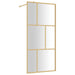 Paravan duș walk-in, auriu, 80x195 cm, sticlă ESG transparentă - WALTI WALTI