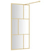 Paravan duș walk-in, auriu, 80x195 cm, sticlă ESG transparentă - WALTI WALTI