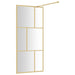 Paravan de duș walk-in auriu, 90x195 cm sticlă ESG transparentă - WALTI WALTI
