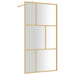 Paravan de duș walk-in auriu 115x195 cm sticlă ESG transparentă - WALTI WALTI