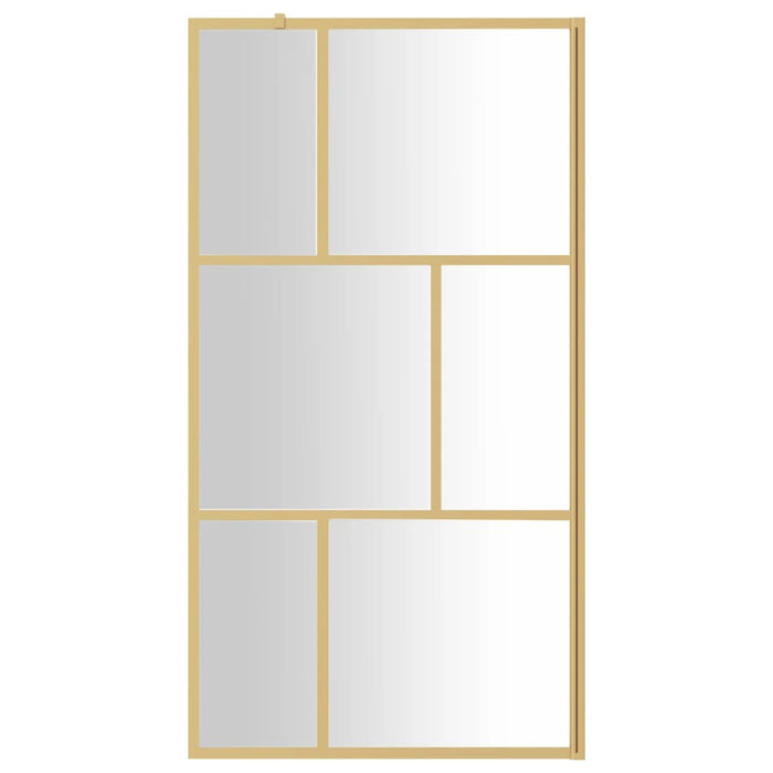Paravan de duș walk-in auriu 115x195 cm sticlă ESG transparentă - WALTI WALTI