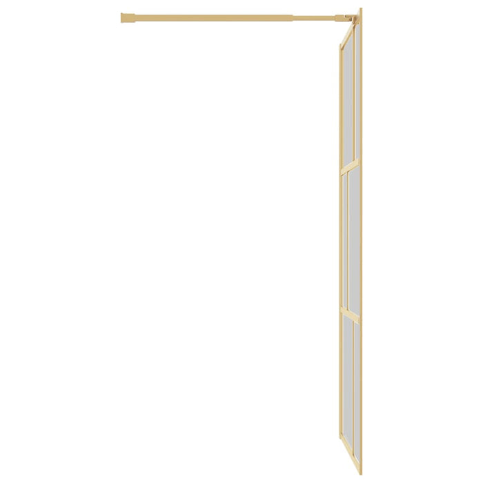 Paravan de duș walk-in auriu 115x195 cm sticlă ESG transparentă - WALTI WALTI